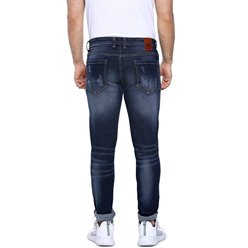 Image of CAHOOT Men's Denim Jeans for Regular Wear | Denim Fabric | Slim Fit | Jeans Crafted with Comfort Fit and High-Performance for Everyday Casual Wear