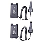 2 Pack MD-390 Car Charger Battery Eliminator for MD-UV390 Digital Mobile Radio DMR Two Way Radio
