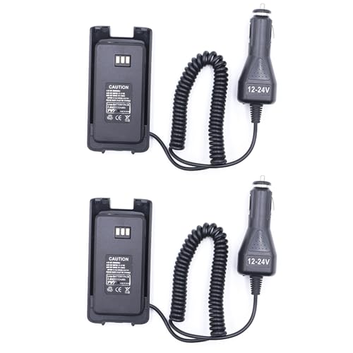 2 Pack MD-390 Car Charger Battery Eliminator for MD-UV390 Digital Mobile Radio DMR Two Way Radio