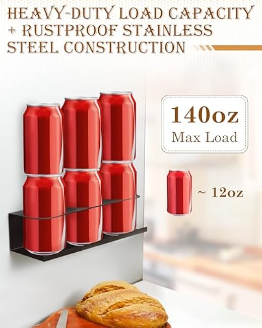 2 Pack Strong Magnetic Cup Holder for Fridge, Magnetic Cups Holder for Metal Surface, Organizer for 30&40 oz Water Bottle Tumblers, Metal Cabinet Cup Storage Racks, Tumbler Organizer Accessories