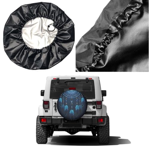 Image of Delerain Dreamcatcher Spare Tire Covers for Trailer SUV Truck and Many Vehicle, Wheel Covers Sun Protector Waterproof (16 Inch for Diameter 29 inch-31 inch)