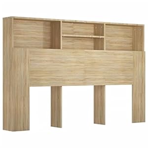 vidaXL 811874 Kopfteil-Regal Sonoma-Eiche 160x19x103,5cm