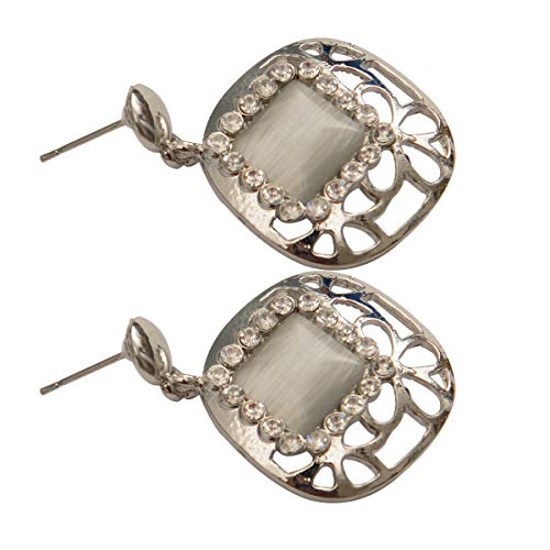 Drop Dangle Earrings Silver Plated