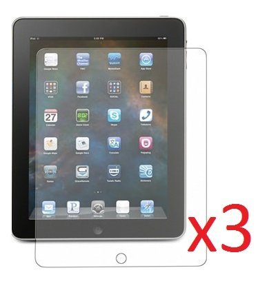 eTECH Collection 3 Pack of Anti-Glare and Anti-Fingerprint (Matte) Screen Protector for Apple iPad 1st Generation (iPad 1)