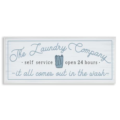 Laundry Company Humor, 10 x 24 Inch Framed Giclée Print