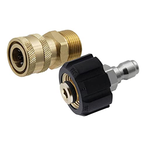 Image of ATORSE Pressure Washer Adapter Kit M22 14Mm to 1 /4 for High Pressure Washer Gun
