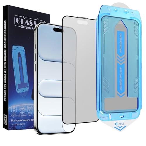 SIERDE 2-Pack Matte Screen Protector for iPhone Air 6.5-inch 9H Tempered Glass Full Coverage Anti-Fingerprint Auto Dust-Elimination No Bubble Easy Installation