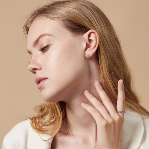 Boma Jewelry Sterling Silver Lotus Flower Stud Earrings3