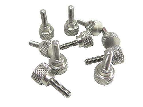 Taytools 467412 10 Pack 1/4-20 X 3/4 Inch Threads 303 Stainless Steel Diamond Knurled Thumb Screws Knobs thumb #2