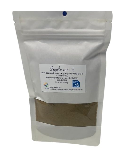 30th Honey Propóleo Molido Natural Puro 100 g, Máxima Potencia Bioactiva y Apoyo Inmunitario, Sin Aditivos Certificación Halal