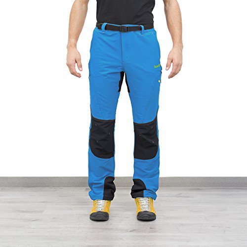 Izas Leyte Pantalones Trekking, Hombre, Azul Cian/Gris Oscuro, S Cover