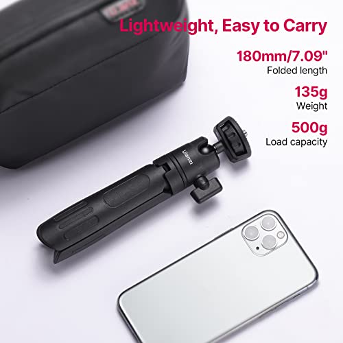 ULANZI Bastão de selfie extensível M12 para câmera de ação, tripé portátil para celular Vlog com ada