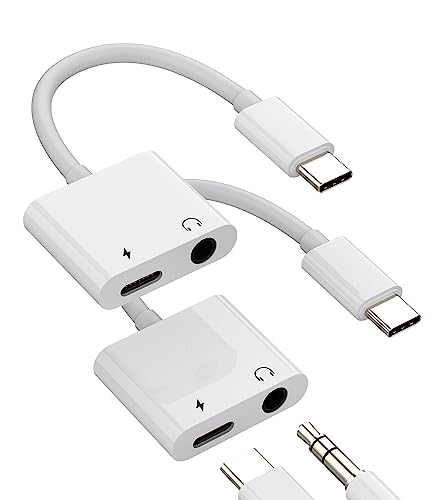 Adattatore per cuffie USB C a 3,5 mm (2 in 1) TypeC di ricarica presa
