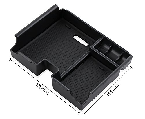 etopmia Central Armrest Storage Box Car Organizer Container Tray Accessories fit Land Range Rover Evoque 2014-2016 - Thumbnail 2