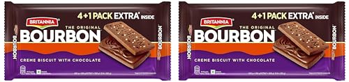 Image of Britannia Bourbon (4+1) 500g On Pack Combo (Pack of 2)