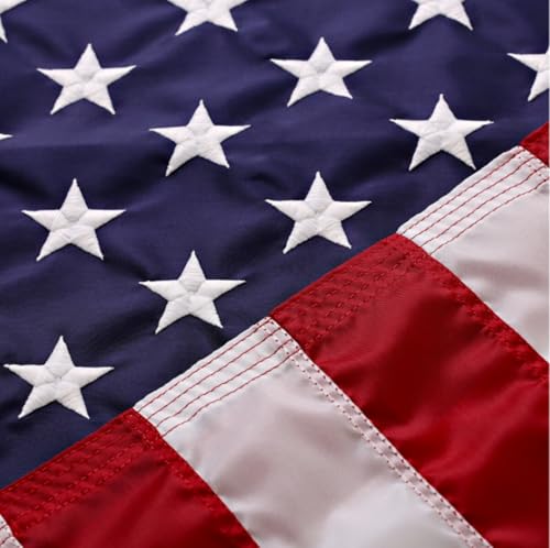 American Flag 8x12 outdoor flag - 100% made in USA, heavy-duty nylon