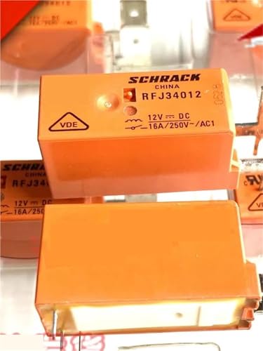 Relais 12 V RFJ34012 CC 16A à 6 broches pour circuits électroniques en lot de 5 pièces