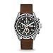Produktbild Fossil Herrenuhr Decker, QuarzChronographenwerk, 44mm Silber / Stahl Edelstahlgehäuse mit einem Lederarmband, CH2885