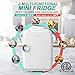 CROWNFUL Mini Fridge, 4 Liter/6 Can Portable Cooler and Warmer Personal Refrigerator for Skin Care, Cosmetics, Beverage, Food,Great for Bedroom, Office, Car, Dorm, ETL Listed (White)