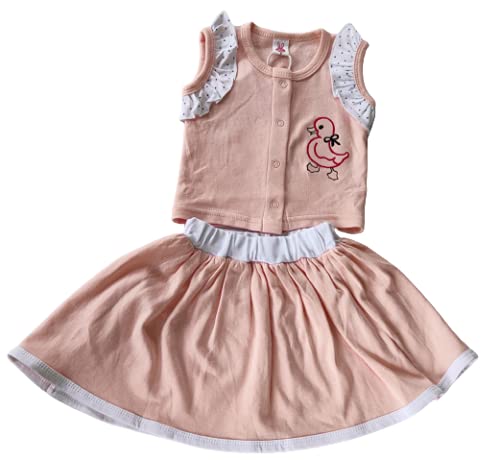 Nigos Biowashed 100% Combed Cotton Dress for Babys_#NGK-7
