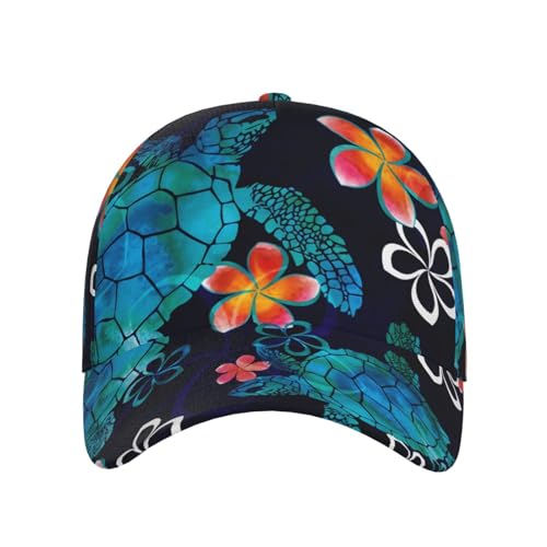 Gorra ajustable unisex con diseño de tortuga marina miniatura 2