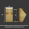 Urinario de acero inoxidable para montaje en pared con sensor automático y fluxómetro, accesorio de baño para hogares, oficinas y baños públicos, Oro - Urinario individual 4