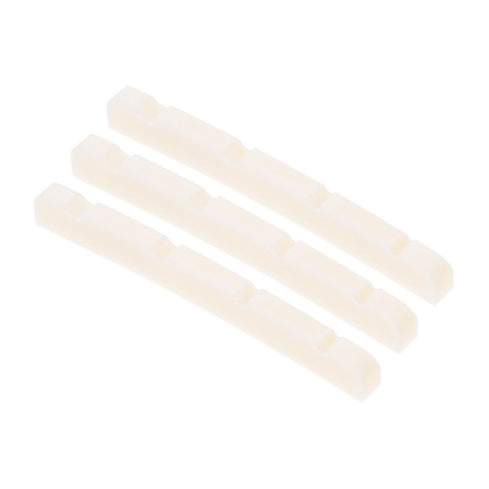 ERINGOGO Professional Guitar String Nuts 3pcs Ox Bone Bass Nut 42x3.2x4.8mm Improve Tone Long-lasting Use