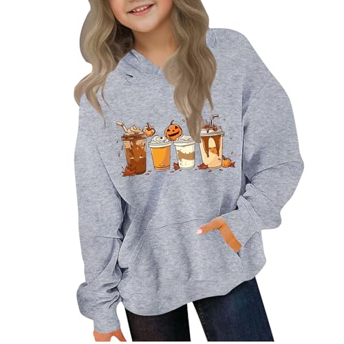 Cute Hoodies for Teen Girls Trendy Graphic Hooded Sweatshirt Long Sleeve Oversized Pullover Casual Winter Clothes