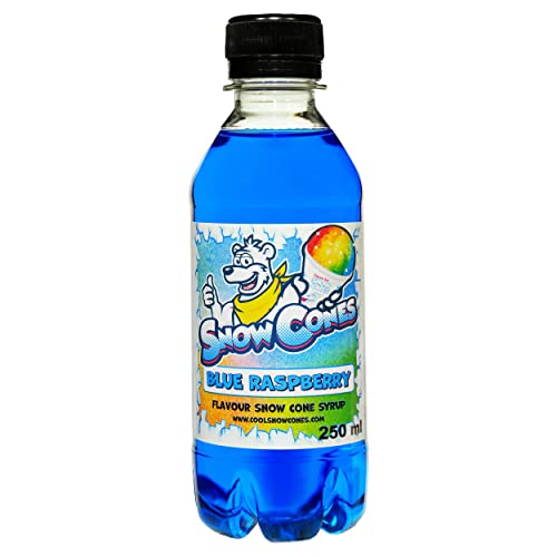 Slush Snow Cone Syrup - Compatible with ALL Slush Puppy Machines 250ml Bottles Pick Your Flavour (Blue Raspberry)