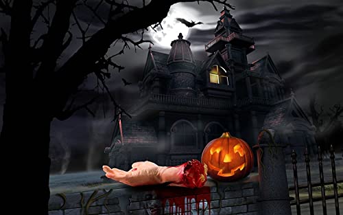 Onedone Fake Arms Hands Terror Severed Bloody Body Parts For April Fools' Prank Halloween Party Haunted House Cosplay Halloween Decorations-1 Pair #TOP5