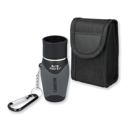 Carson MiniMight 6x18mm Pocket Monocular with Carabiner Clip (MM-618)