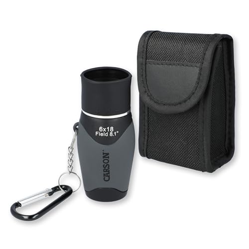 Carson MiniMight 6x18mm Pocket Monocular with Carabiner Clip (MM-618)