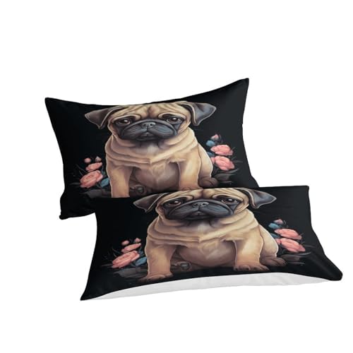 Housse de couette 220x240 microfibre douce et zippée pour grand lit