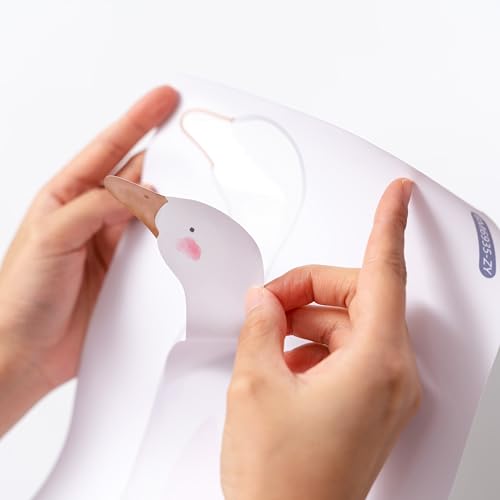 Vinilos decorativos de gansos blancos, 8 piezas impermeables y removibles miniatura 6