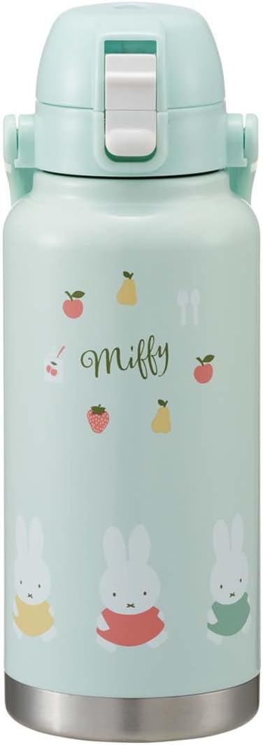 Skater STD10H-A Stainless Steel Direct Bottle with Handle, 33.8 fl oz (1,000 ml), Miffy
