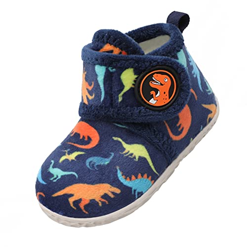 LeIsfIt Toddler Slippers Boys Girls House Slippers Kids Winter Boots Warm Lightweight House Shoes Non-slip Indoor Slipper Shoes