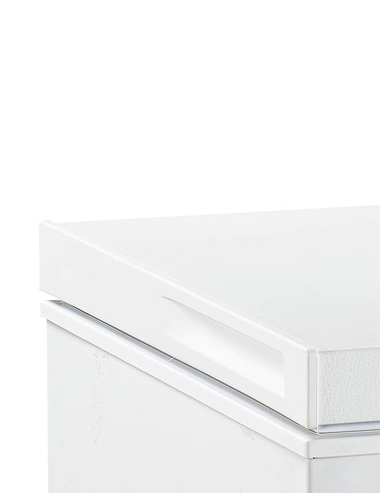 Congélateur Coffre Blanc FrigeluX CCO400BE 395L Classe E - Efficacité Énergétique, Thermomètre Digital, Dégivrage Facile, 135,5x71x84,5 cm