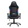 Fourze Gamingstoel, RGB, zwart, verlichte gamingstoel