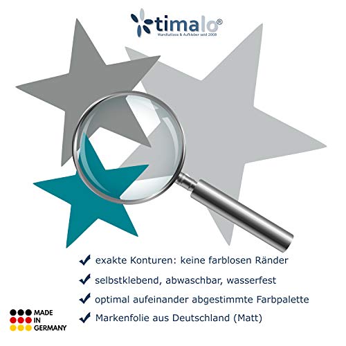 Timalo® 120 adesivi da parete per cameretta dei