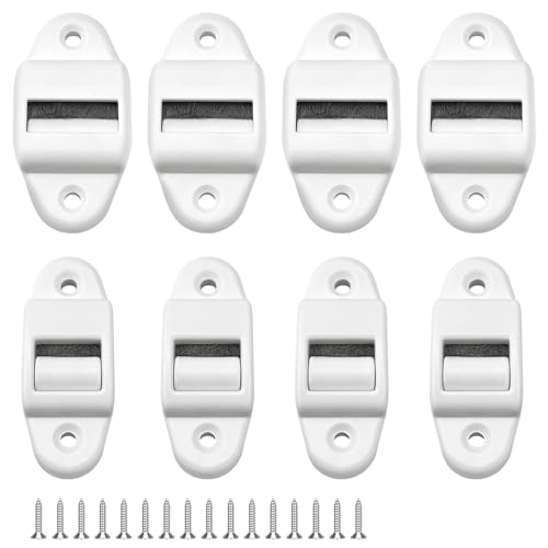 8pcs Belt Guide Roller Shutter 14mm, 23mm Roller Blinds Belt Guide with Brush(with Screws)