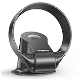 Generic Simple Deluxe Bladeless Wall Mounted Fan With 9 Speeds Settings Medium Size Portable Table Fan For Home Office Living Room 10-Hour Timing Closure Tower Fan Low Noise(Black)