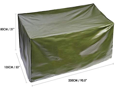 BRAMBLE! Funda para Muebles de Jardín Exterior, Rectangular Grande 230x185x H80cm| Impermeable, Anti-UV, Resistente, Ligero y Fuerte| Cubierta Protección Exterior para Mesa Sillas Sofás.