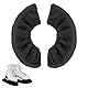 JAMSSOW 1 Paar Kufenschoner Schlittschuhe,Elastische Eiskunstlauf Eishockey,Schlittschuh Schoner,Schlittschuhe Kufenschoner Kufenstrümpfe,Kufenschutz Zubehör für Erwachsene Kinder(Schwarz,ca. 37*7cm)