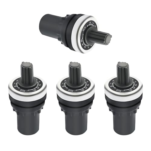 DaFuRui 4PCS 5K Ohm LA42DWQ-22 22mm Rotary Potentiometer Variable Speed Drive Potentiometer Rotary Potentiometer Inverter Converter