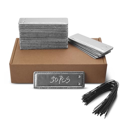 ArlinaL Metal Tags, Aluminum Plant Labels Outdoor Waterproof Plant Markers with 6 Inch Wires...