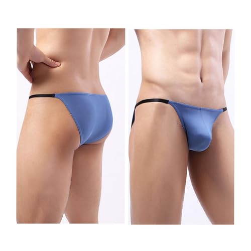 Men's Thong Pouch Underwear Low Rise Sexy G-String Bikini Briefs Underwear2