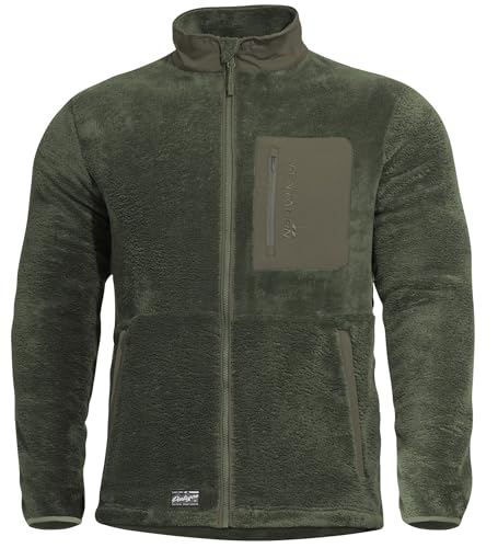 Sudadera Pentagon Grizzly con cremallera en color verde camuflaje para hombre
