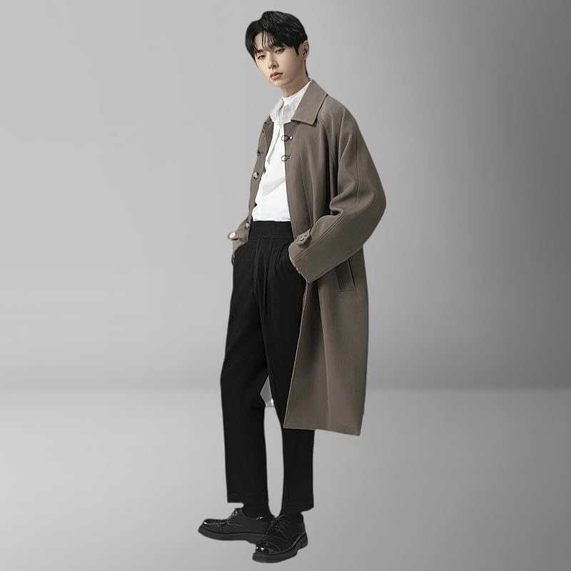 Trench ample homme gris XXL : fini les manteaux étroits et inconfortables