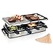 Princess Raclette Pietre e Alluminio Deluxe 8, 1400 W, Inossidabile, Acciaio Inox Spazzolato