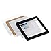 ONE WALL Tempered Glass 1PCS 8x8 Picture Frame with Mats for 5x5, 4x4 Photo, Black Wood Frame for Wall and Tabletop - Mounting Hardware Included